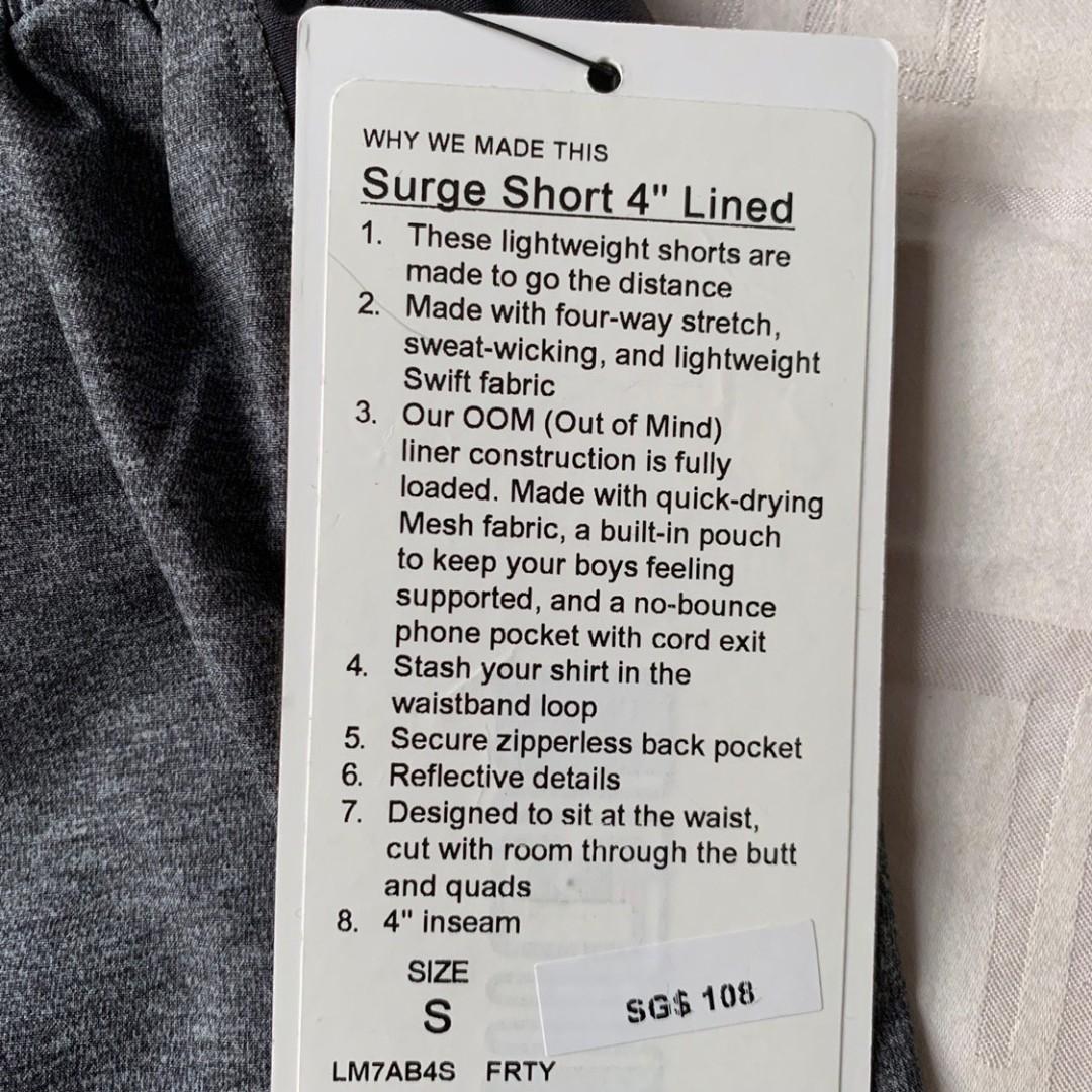 Surge Short 4 *Liner