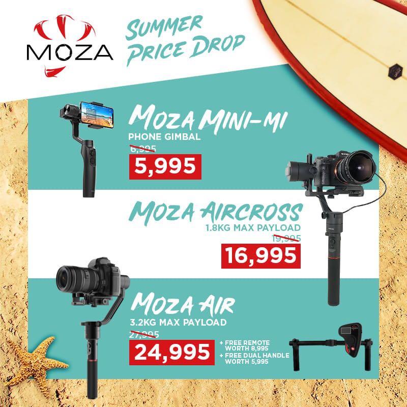 Moza Gimbal (Category: Gimbals & Stabilizers ) located in Pasay City. Submitted by shansey21 (Listing ID 218029372, Image 1). Description: Promo!! Promo!! Bnew Sealed Moza Aircross - 16,995 Moza Air - 24,995 free dual handle / remote 1 year warranty / moza ph warranty.