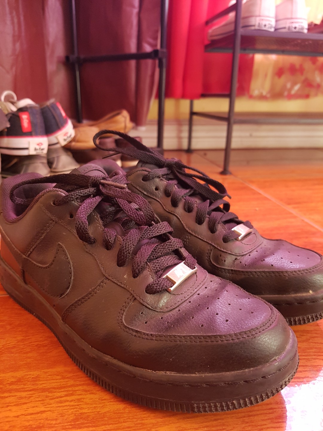 womens black af1