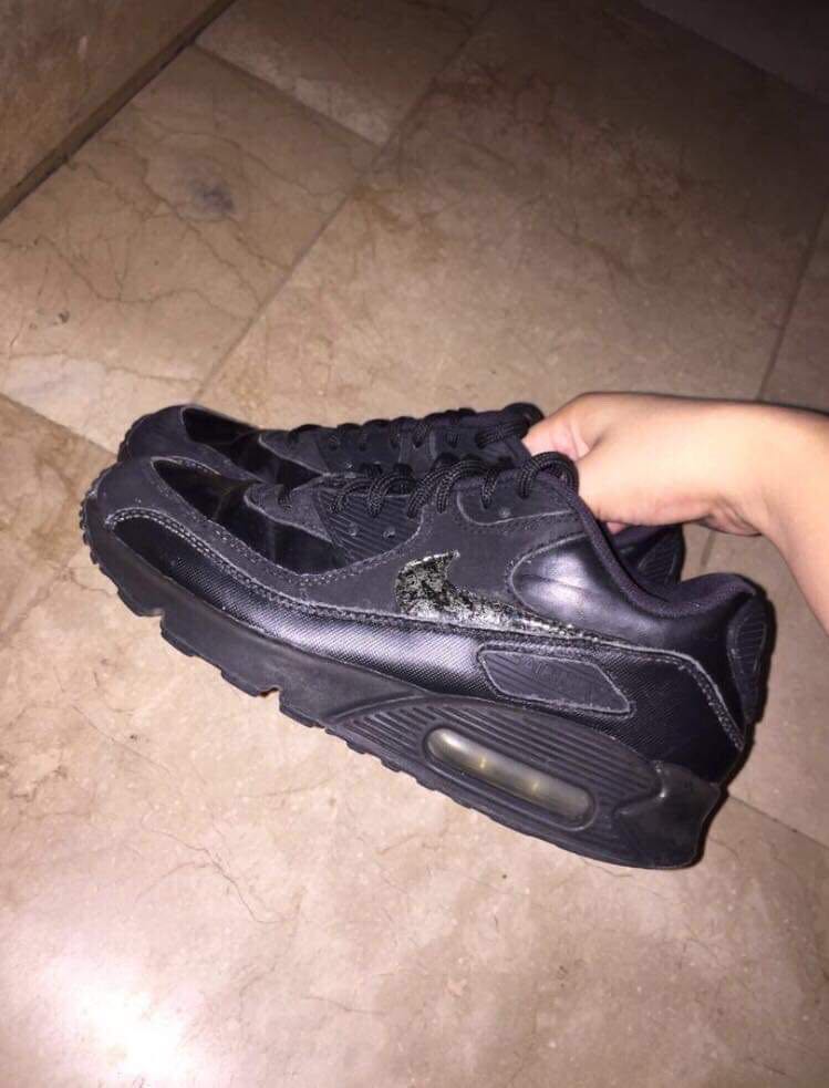 nike air max 90s all black