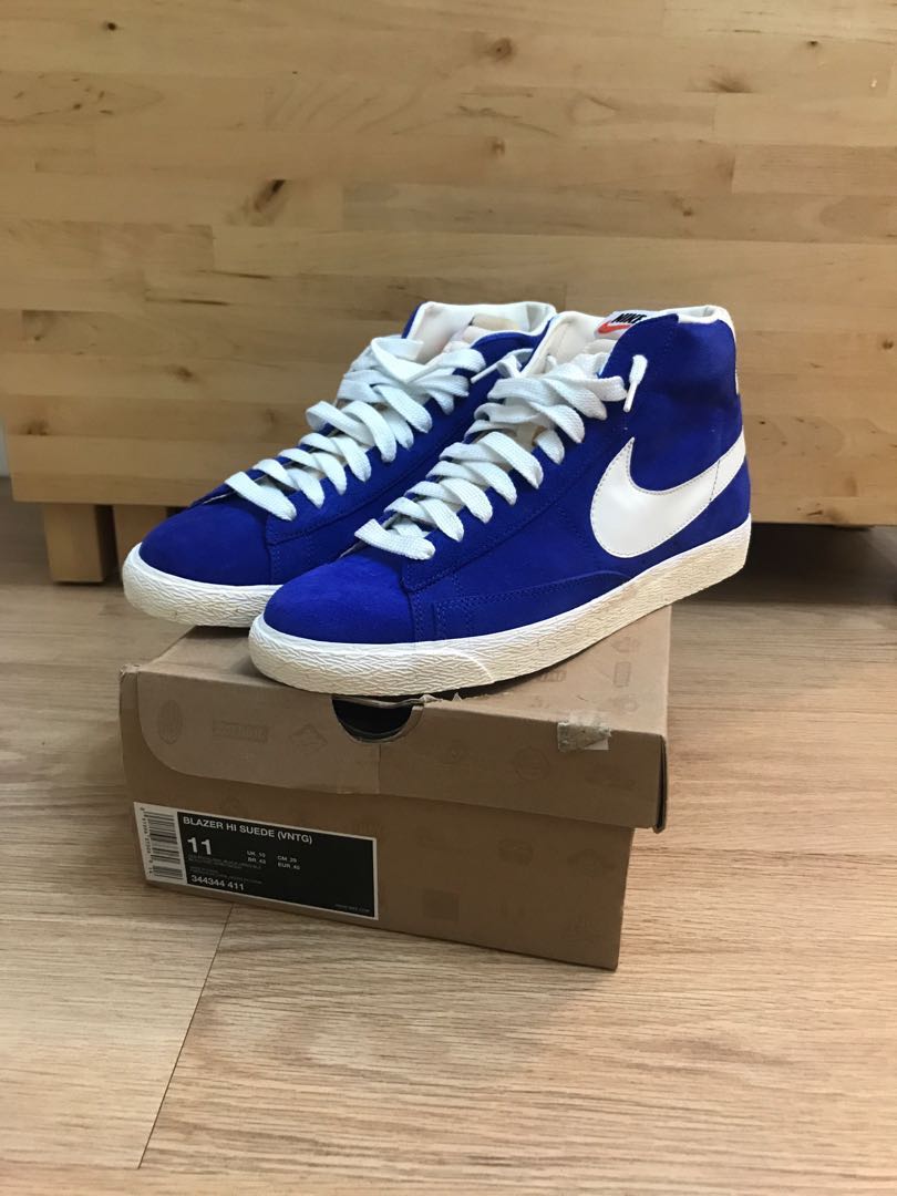 nike blazer high vintage blue
