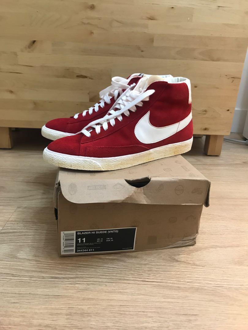 nike blazer high mens red