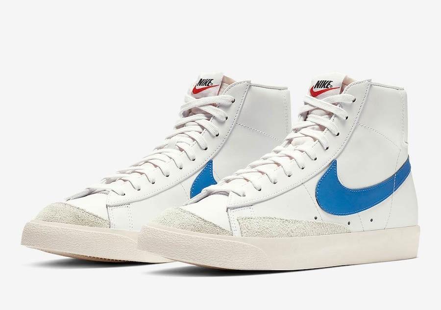 blue nike blazer mid