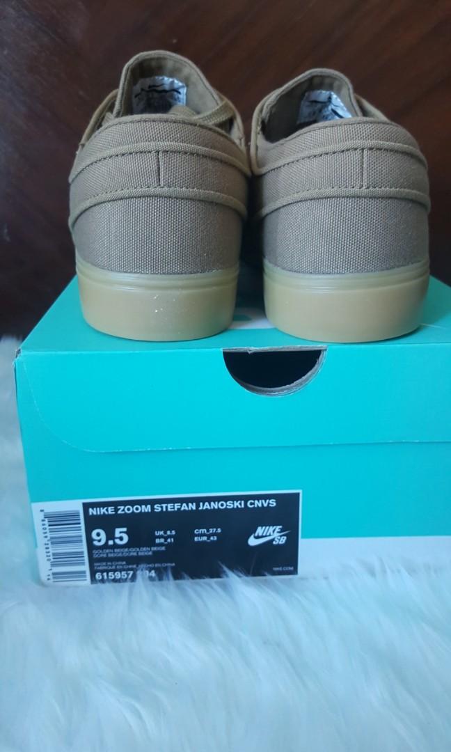***Repriced***Nike Janoski size 9.5 (Category: Sneakers) located in Cebu City. Submitted by authenticcebu (Listing ID 218053797, Image 3). Description: Brand new and Original Golden Beige Meet up Baseline Residences.
