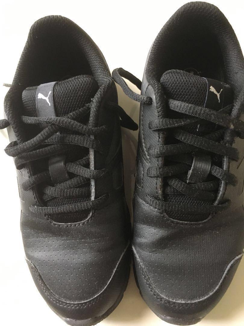 Puma Black Shoes, Babies & Kids, Babies & Kids Fashion on Carousell