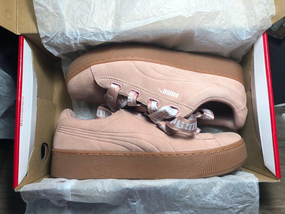Puma Vikky Platform Ribbon Suede