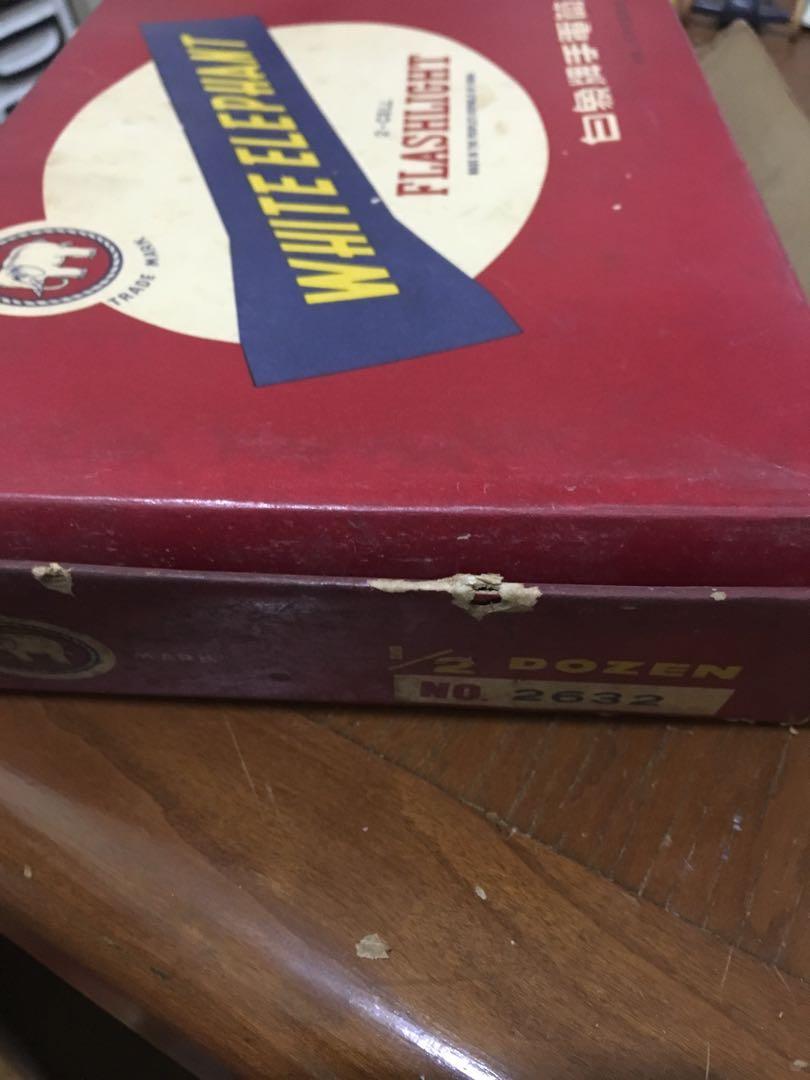 Rare Vintage White Elephant Flashlight, NIB, Hobbies & Toys