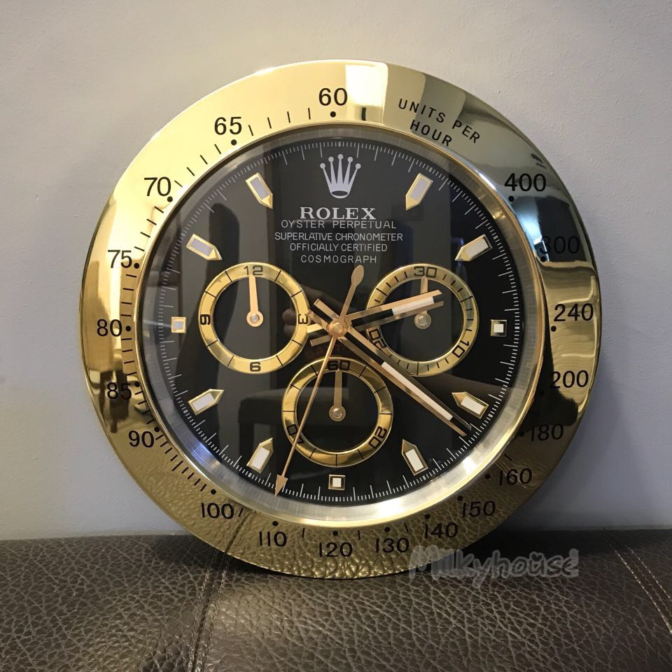Rolex wall clock Daytona series , Furniture & Home Living, Home Decor