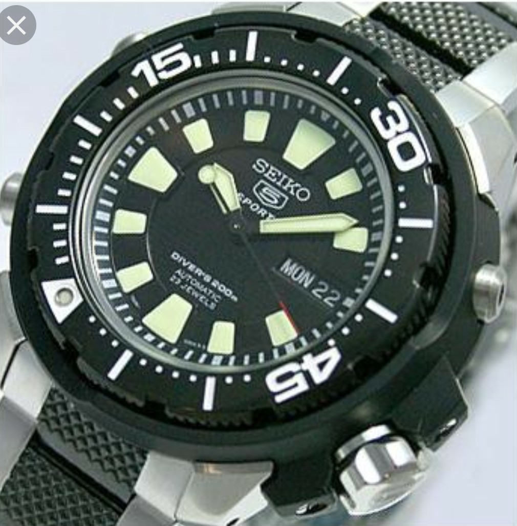 Seiko 5 sport automatic 200m scuba diver watch SKZ253K1