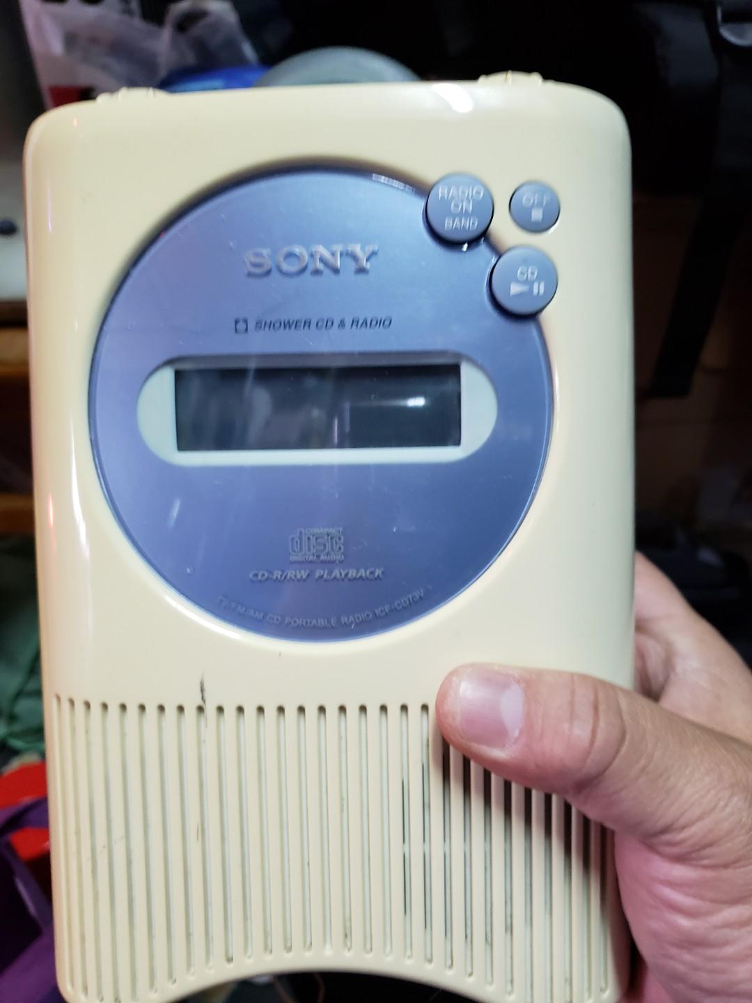 【値下げ・希少・未使用】SONY CDポータブルラジオ（ICF-CD73V） 希少・未使用】SONY CDポータブルラジオ（ICF-CD73V） ブルー 中古