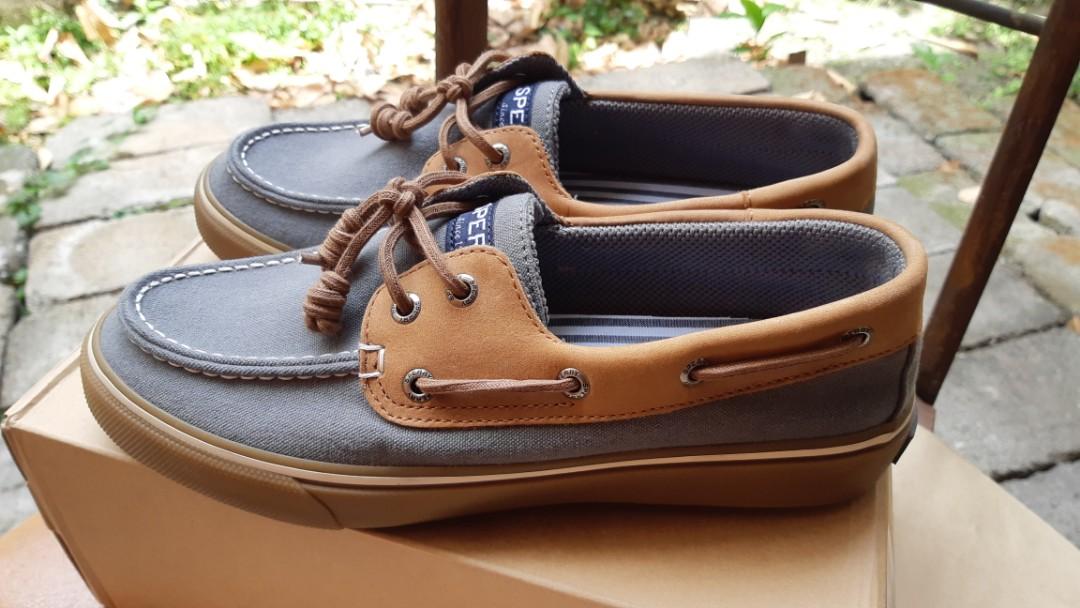SPERRY Bahama 2 Eye Canvas Top Sider Charcoal