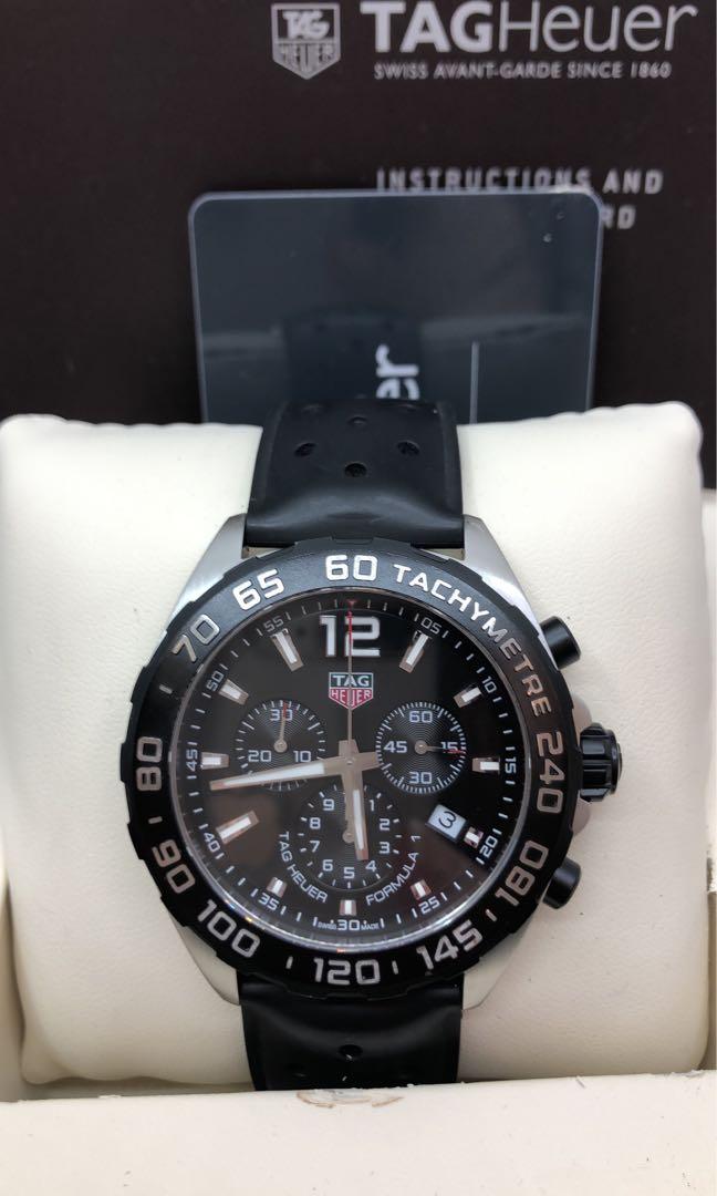 Tag Heuer Formula 1 Black Dial Rubber Strap Luxury Watches On Carousell