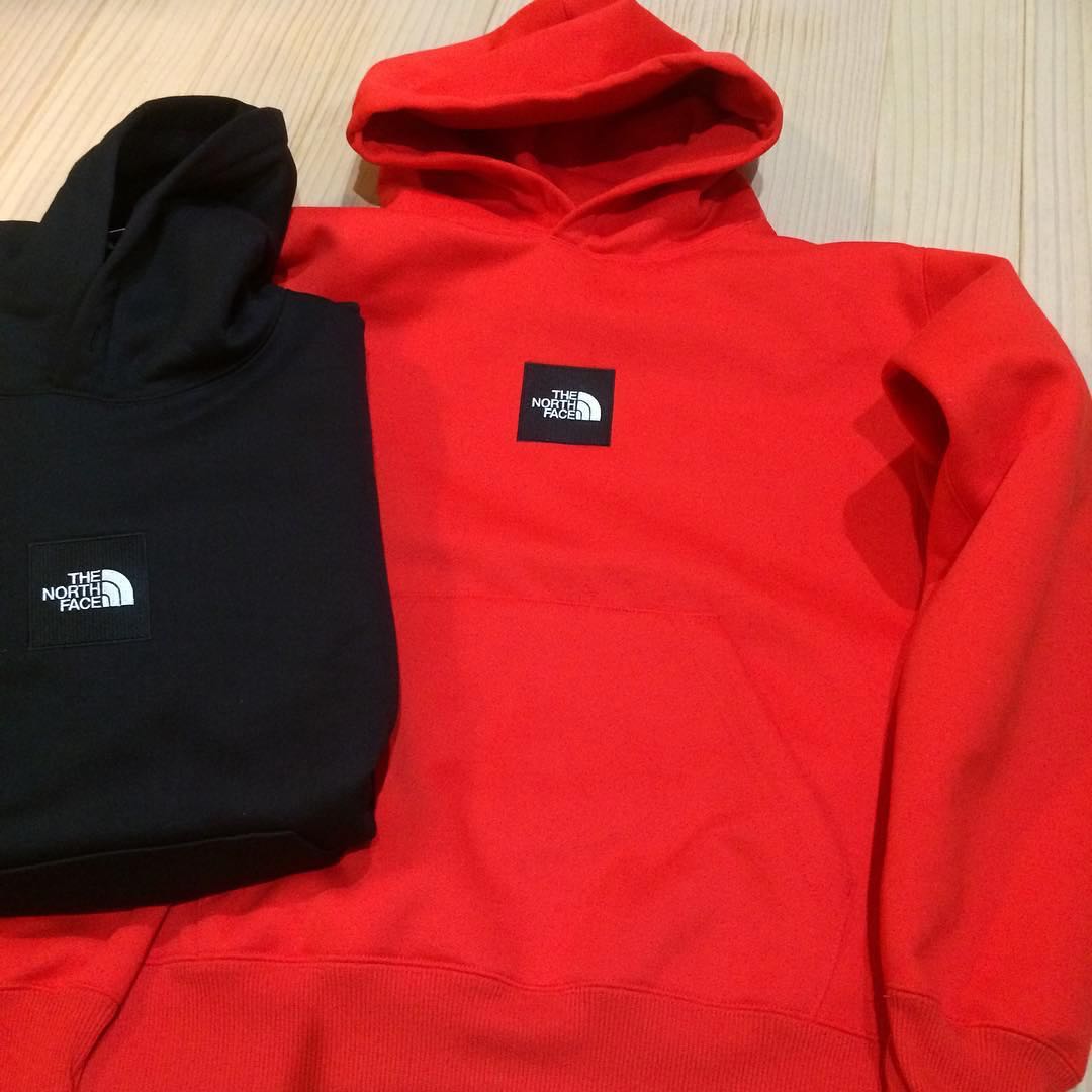 The north face heather logo big hoodie Clearance
