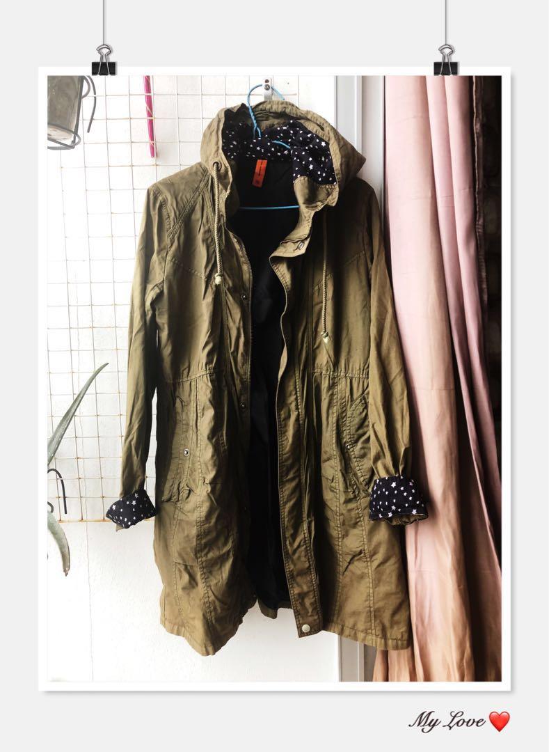 Tough 軍裝風褸外套 Jacket Women S Fashion Women S Tops On Carousell