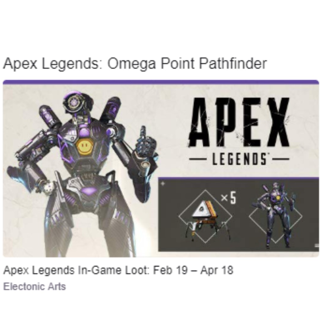 Twitch Prime Apex Legends Exclusive Pathfinder Skin 5 - 