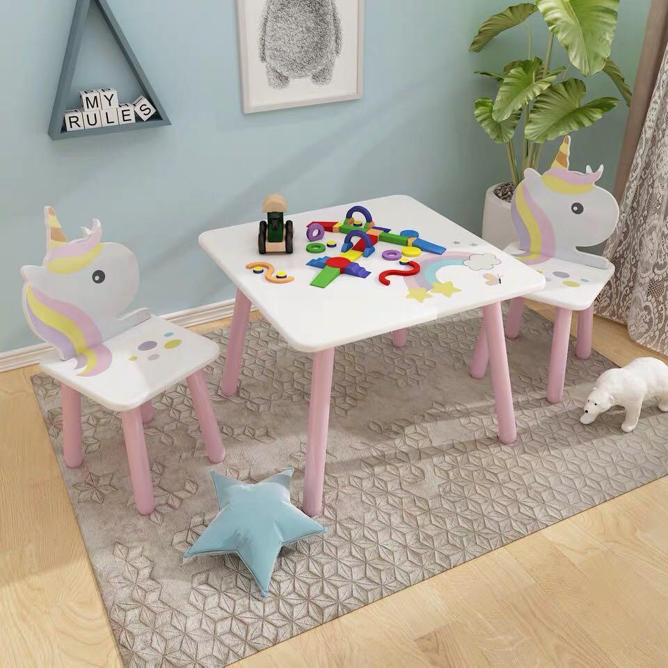 kids unicorn table