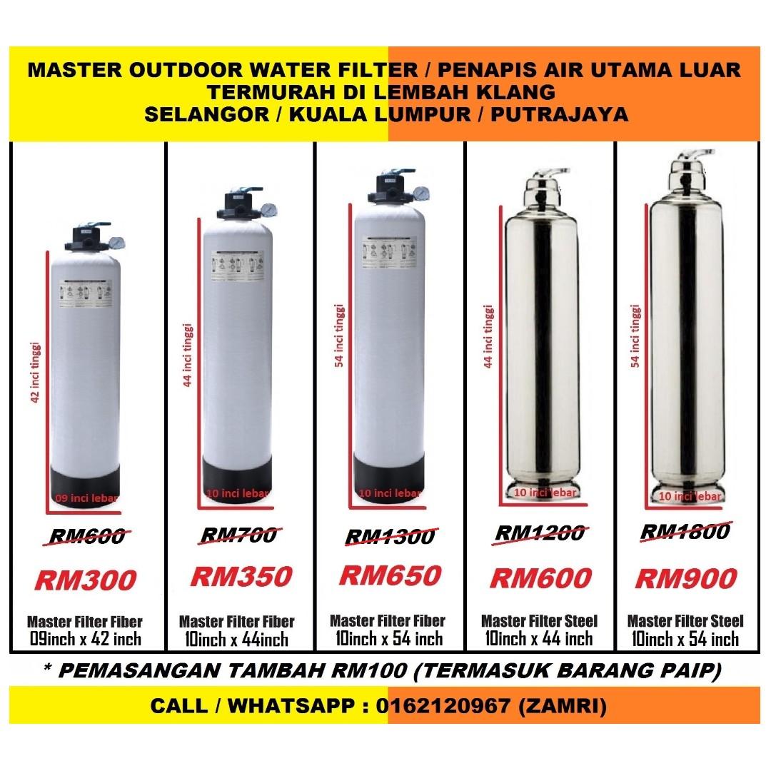 Water Filter With Installation Penapis Air Siap Pasang Di Puncak Alam Selangor Zamri Water Filter Kitchen Appliances On Carousell