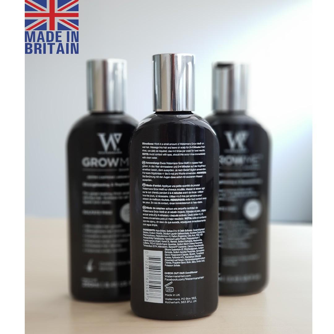 Watermans Grow Me Shampoo Ready Stock Health Beauty Hair Care On Carousell When applied over the scalp rosemary extract within our grow me shampoo helps stimulate and improves circulation to the scalp thus encouraging hair. watermans grow me shampoo ready stock