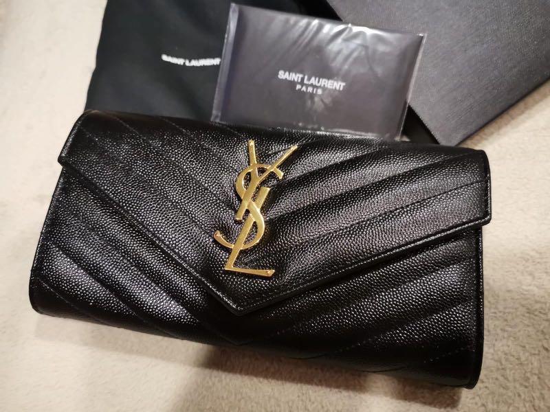 ysl large monogram wallet