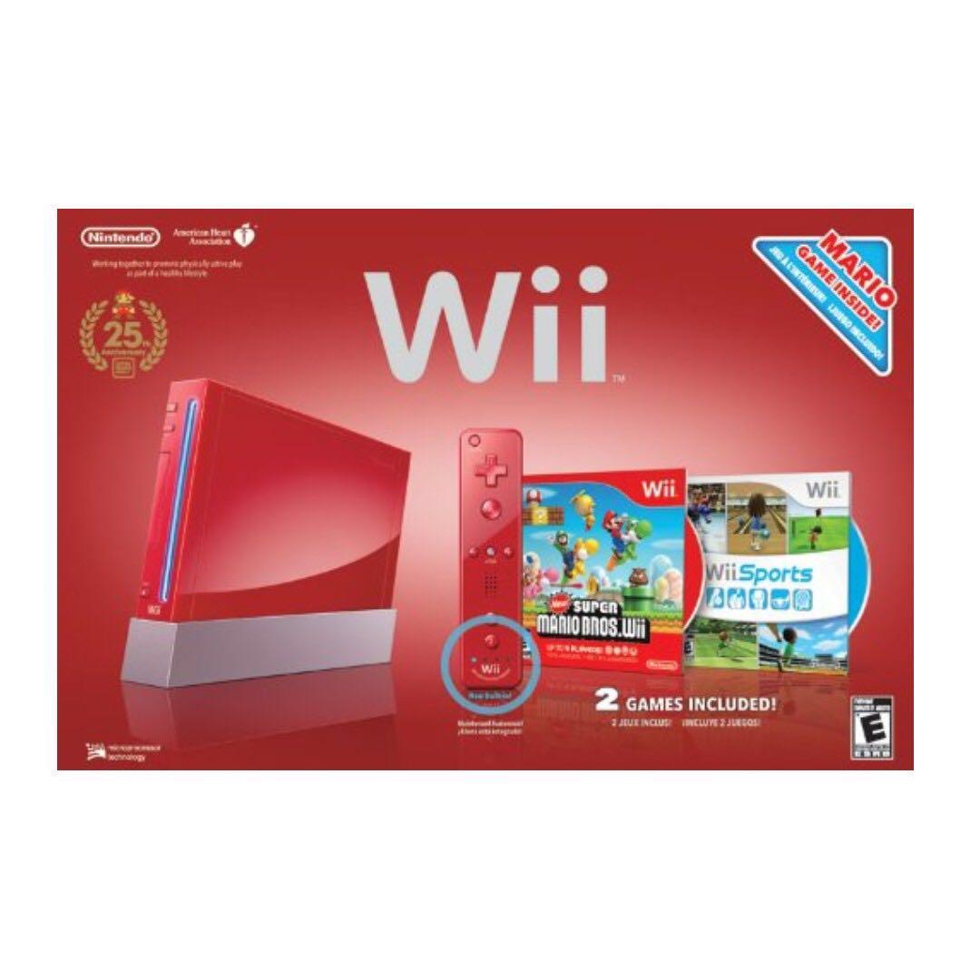 Mario 25th anniversary wii console deals