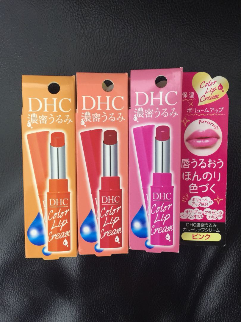 日本帶回dhc 濃密保濕潤色護唇膏紅色橘紅桃紅超夯 美妝保養 化妝品在旋轉拍賣