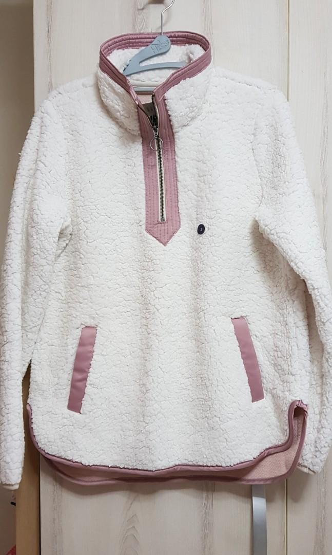 abercrombie sherpa half zip pullover