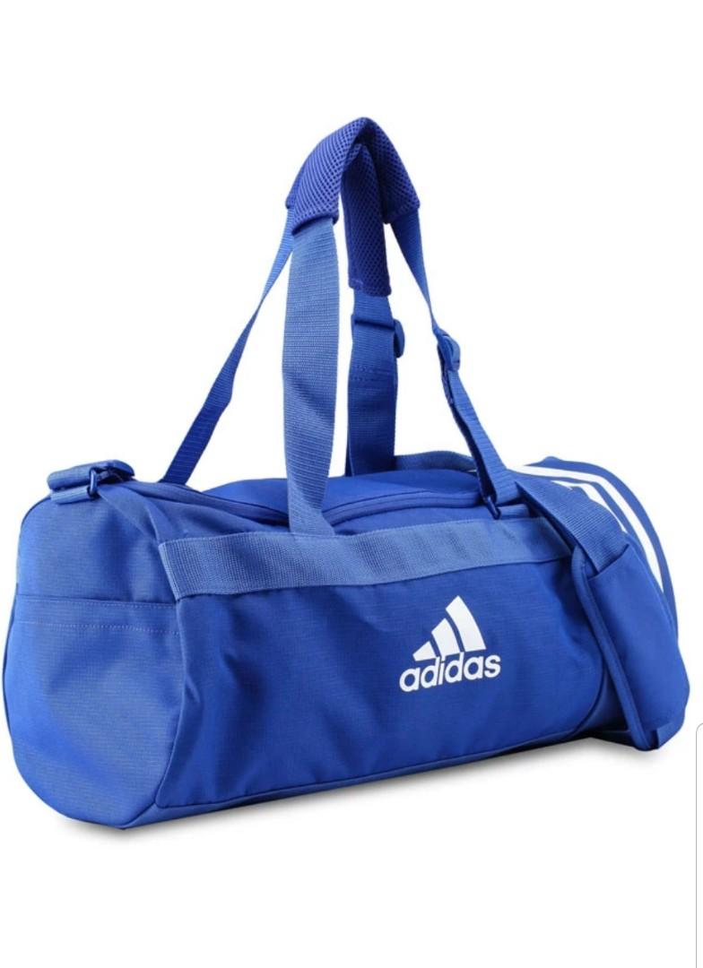 Adidas convertible 3 stripes duffel bag (small), Men's Fashion, Bags