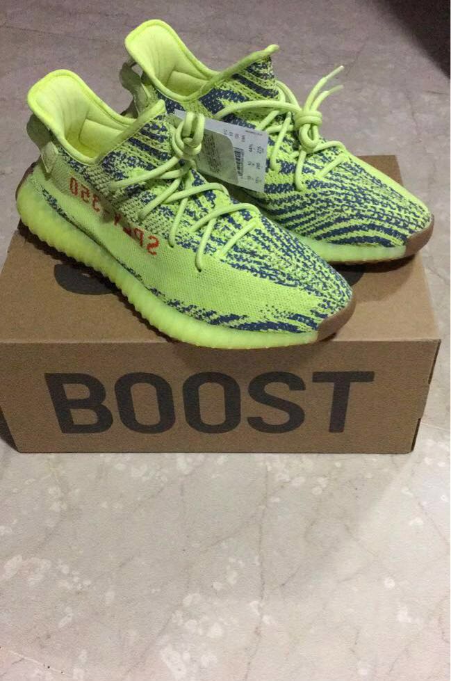 Adidas Yeezy Semi Frozen Yellow Men s Fashion Footwear Sneakers