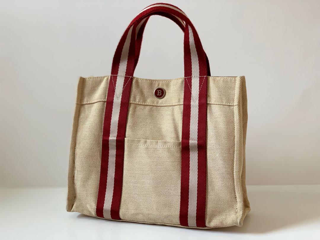 bally tote bag canvas