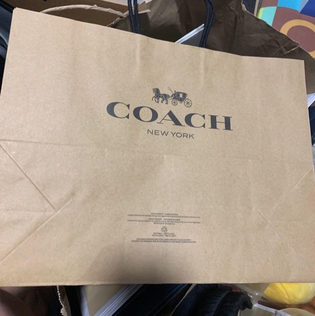 Authentic Coach Paper Bag Gift Box Everything Else on Carousell