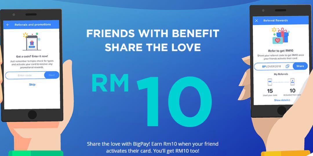 Bigpay Referral Code Deslvedy9d Free Credit Rm10 Tickets Vouchers Gift Cards Vouchers On Carousell