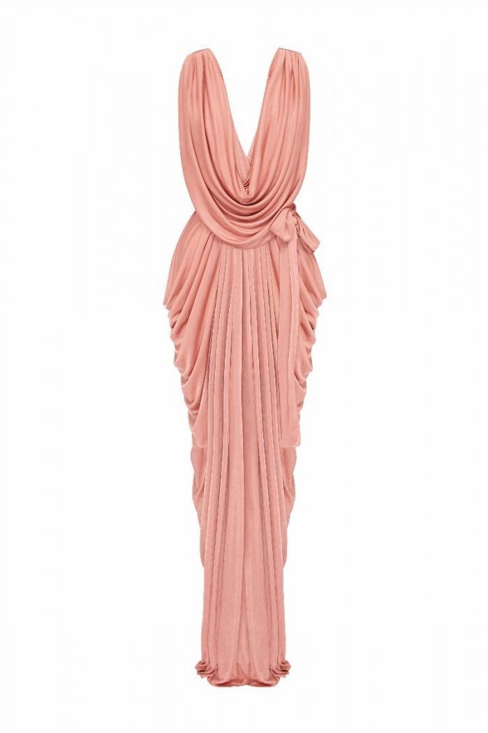 BNWT Sheike Grecian Maxi Dress in Cinnamon Size 6 Women s Fashion