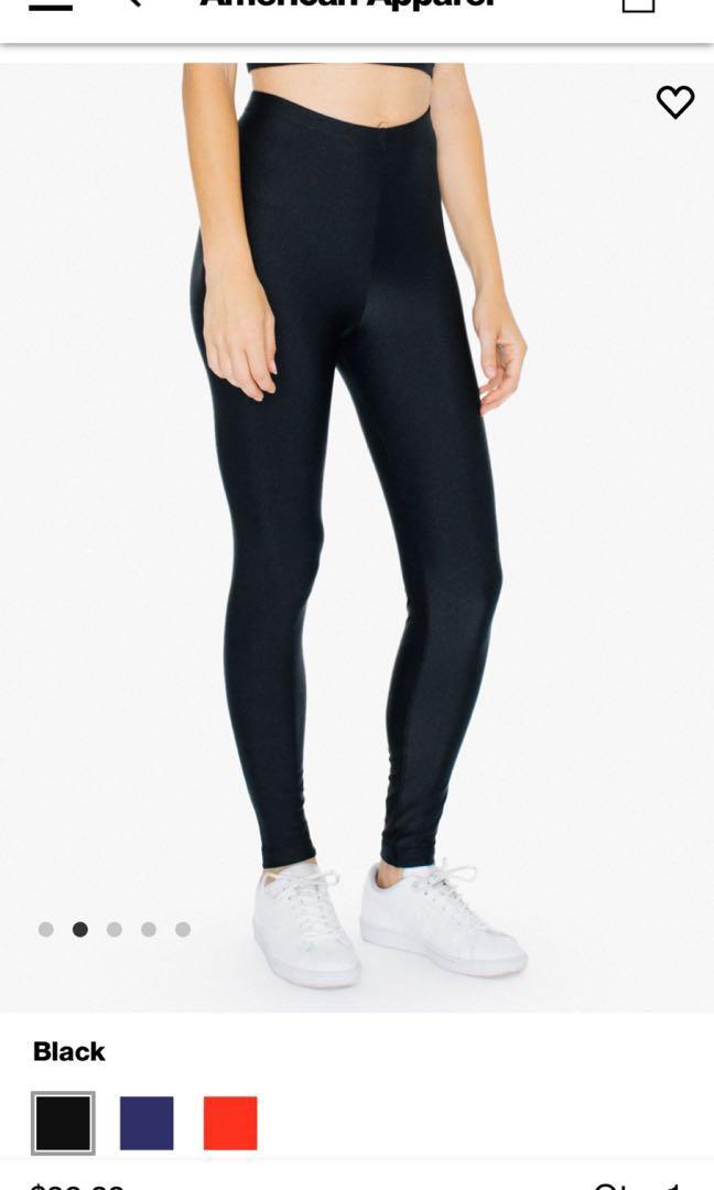 American apparel nylon tricot leggings clearance