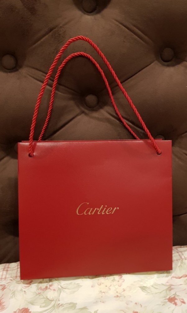 cartier red gift bag