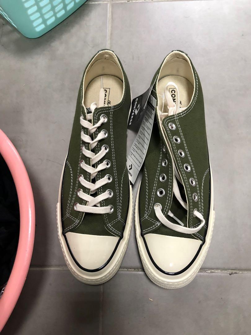Converse 軍綠1970 29 5cm 因尺寸太小全新未穿 他的時尚 鞋子在旋轉拍賣