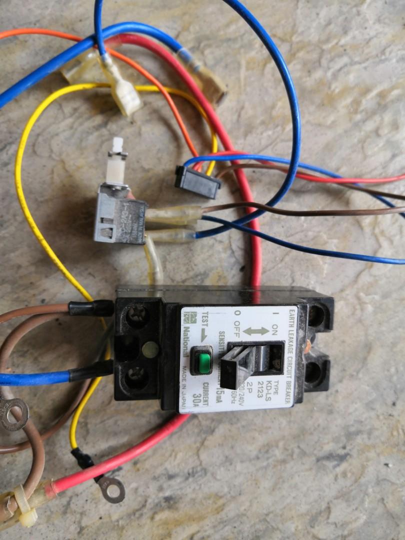 EARTH LEAKAGE CIRCUIT BREAKER, TV & Home Appliances, Water Heater