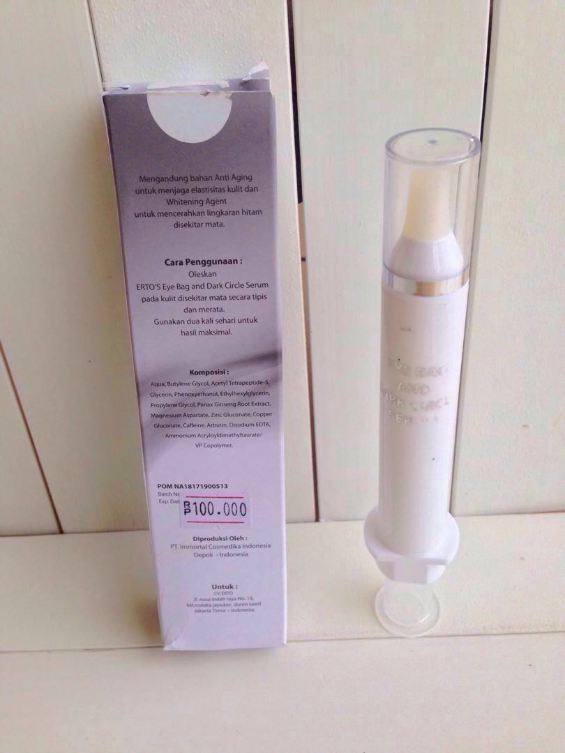 ertos eye bag and dark circle serum