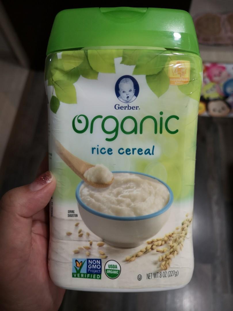 gerber organic rice cereal