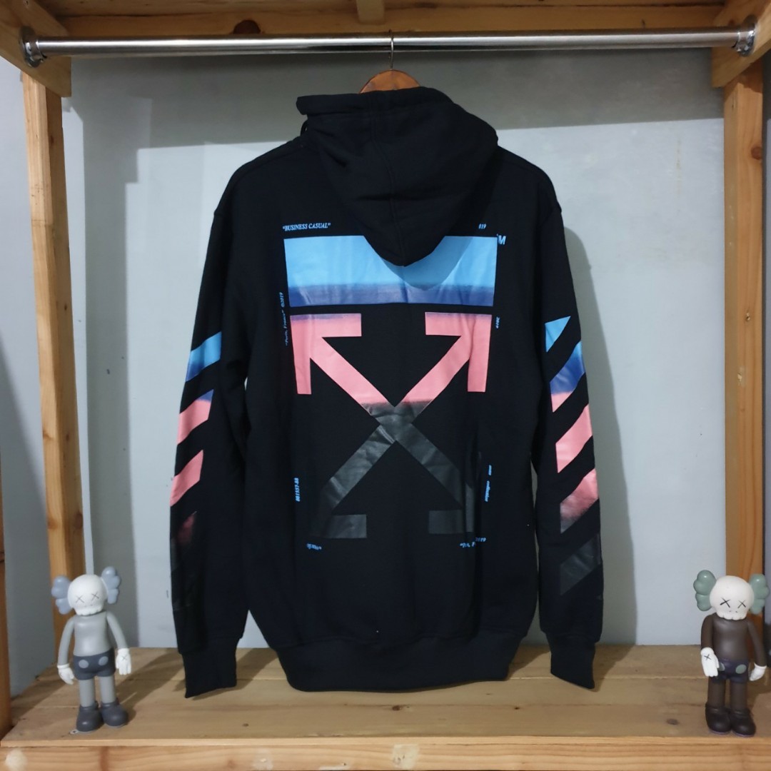 Hoodie off white premium, Fesyen Pria 