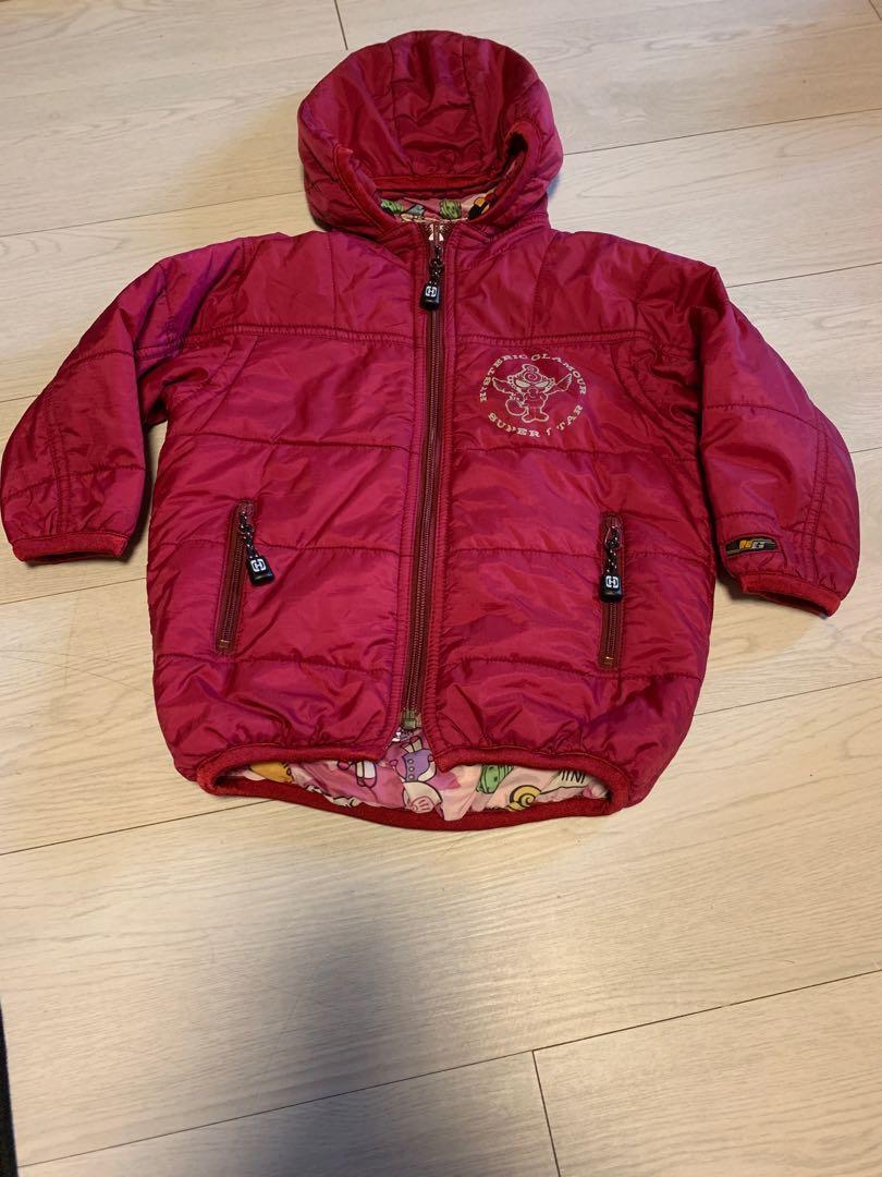 Hysteric Mini Red PRIMALOFT Jacket size 90, 兒童＆孕婦用品