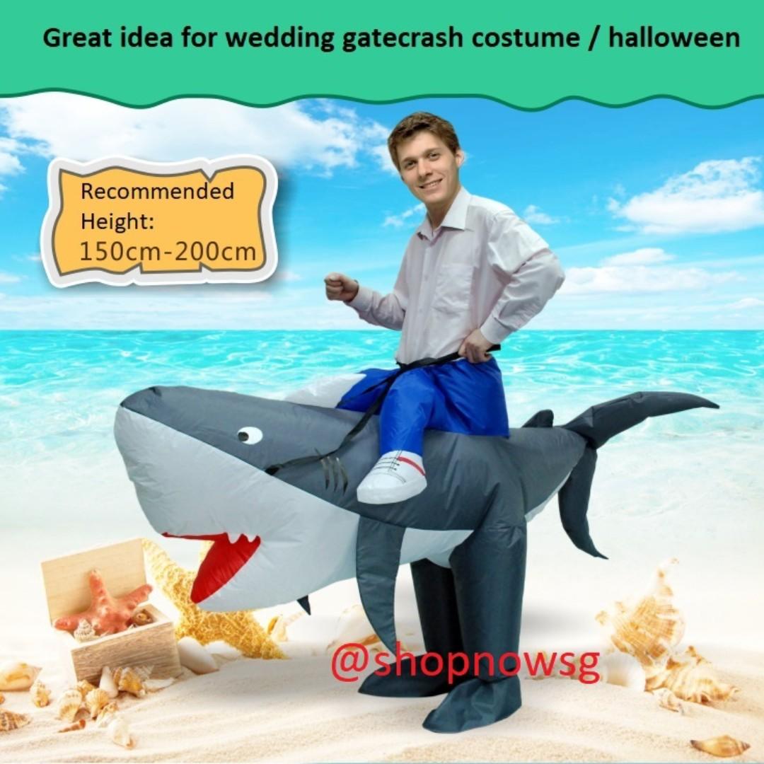 Inflatable Shark Costume, Men's Fashion, Coats, Jackets and Outerwear