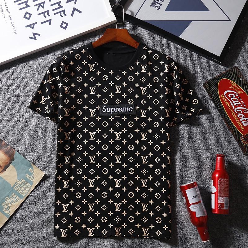 Tshirt Louis Vuitton Black size M International in Cotton  21969965