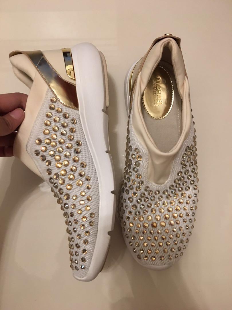 michael kors sneakers womens gold