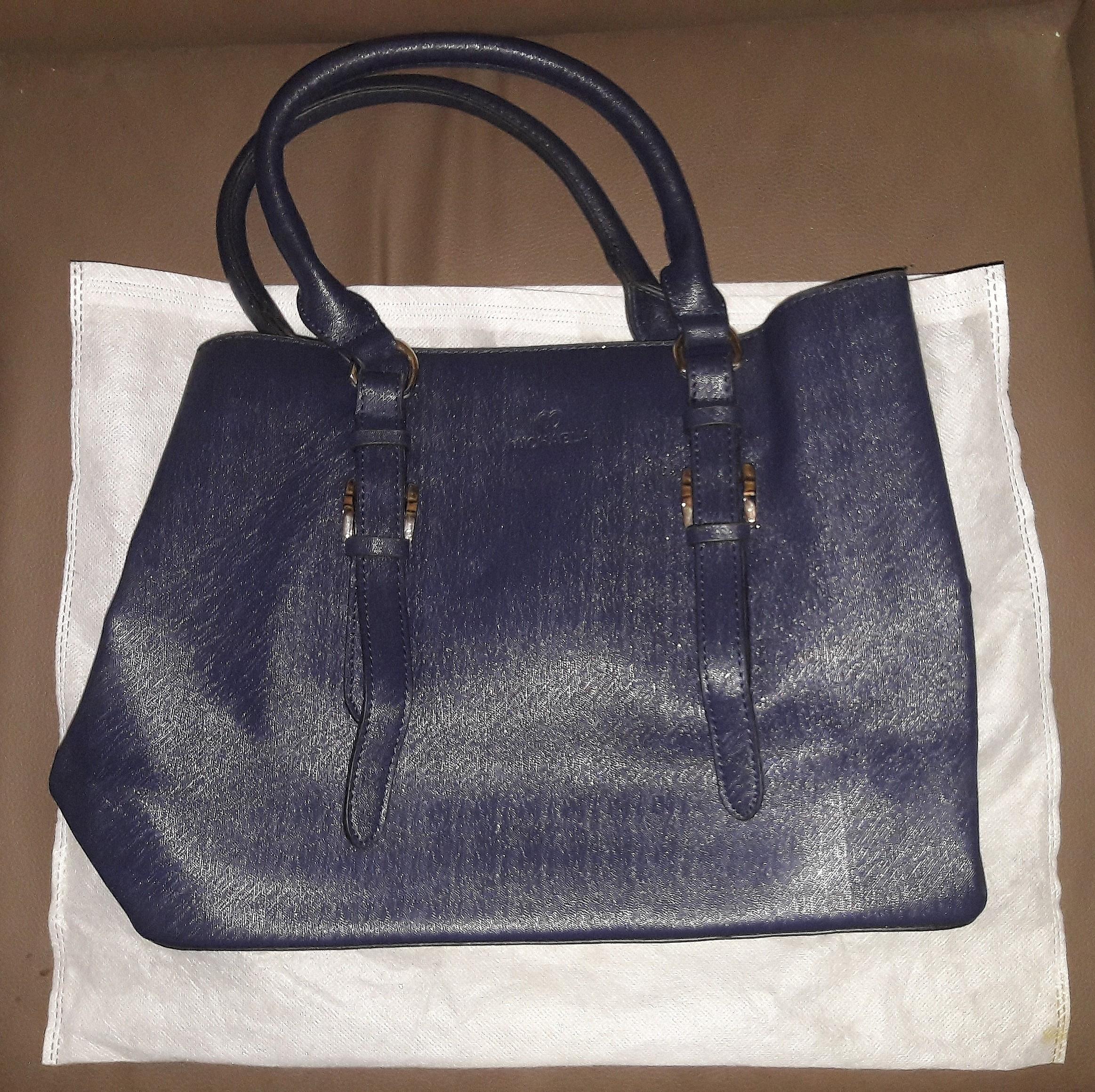blue handbags