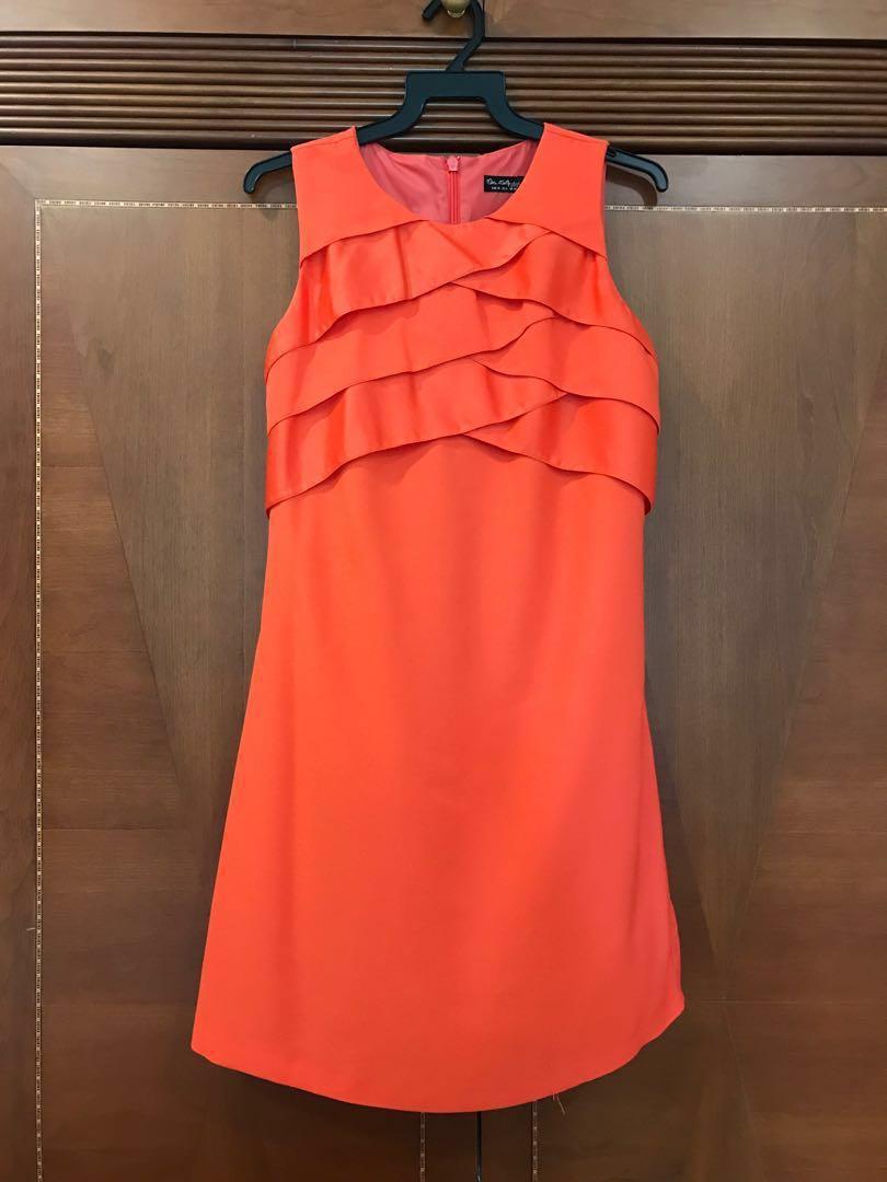 orange shift dress uk