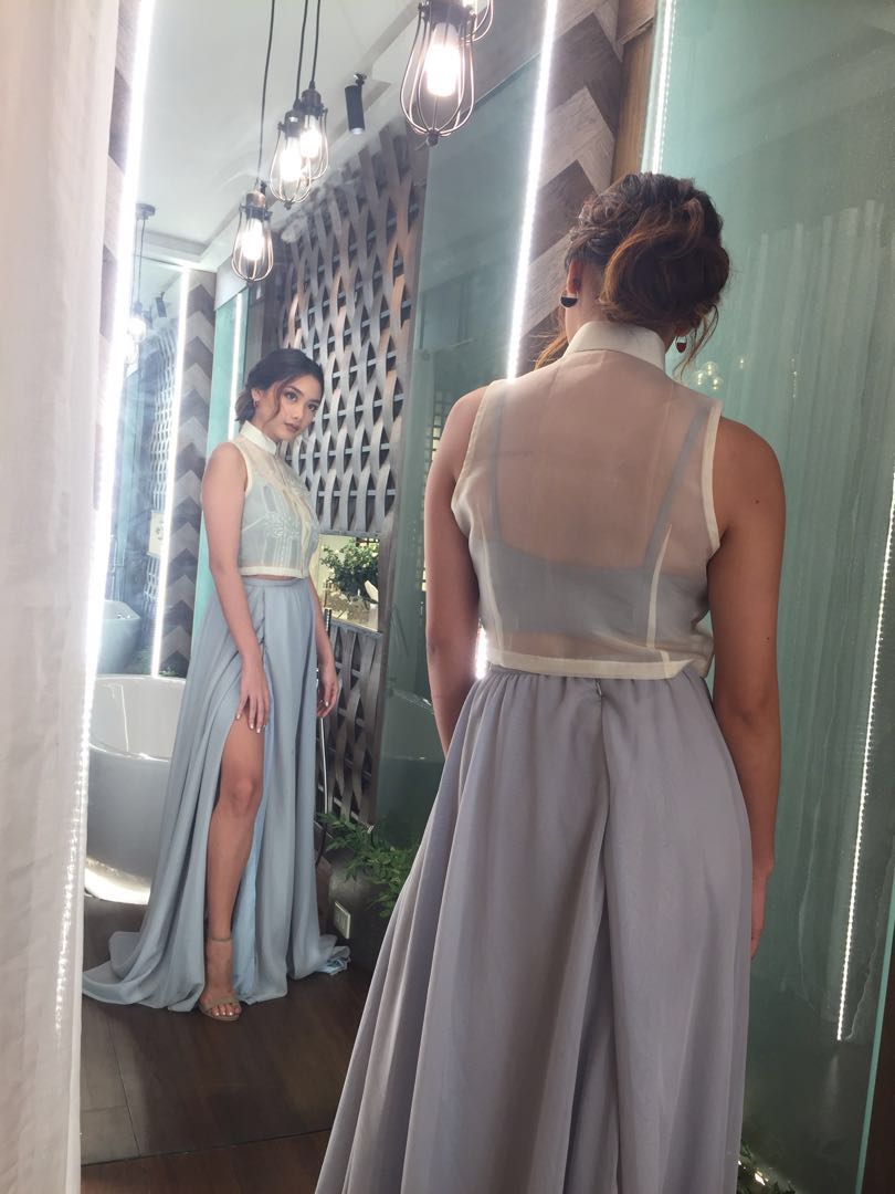 two piece party wear