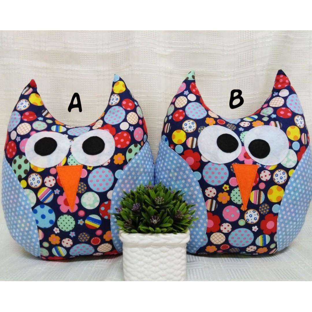 Owlie Cushion Bantal Burung Hantu Design Craft Handmade