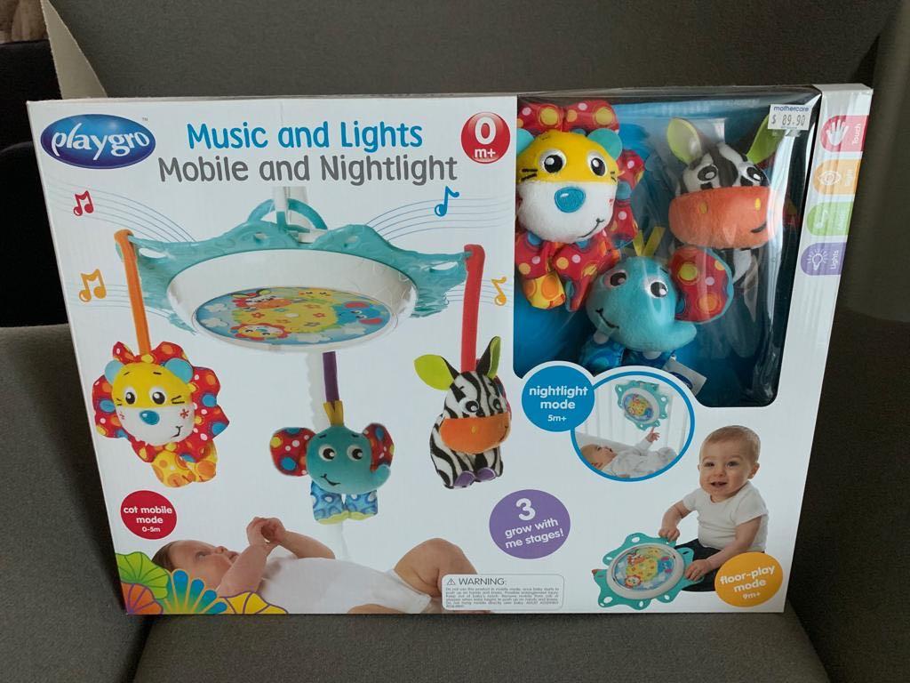 Playgro music and lights mobile cheap and nightlight