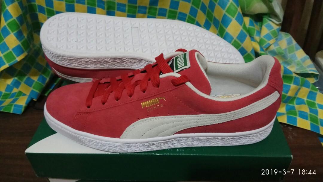 puma suede classic team regal red white