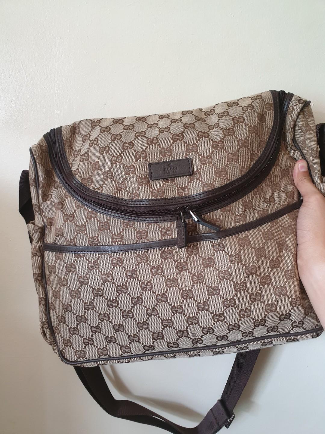 Gucci diaper store bag sale